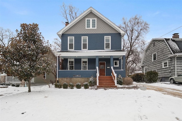 view of front of home with a porch