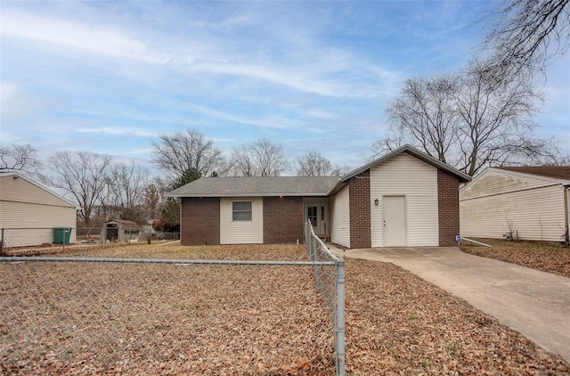 view of ranch-style home