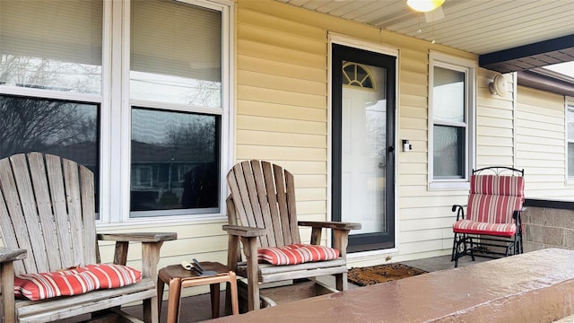 view of patio with covered porch