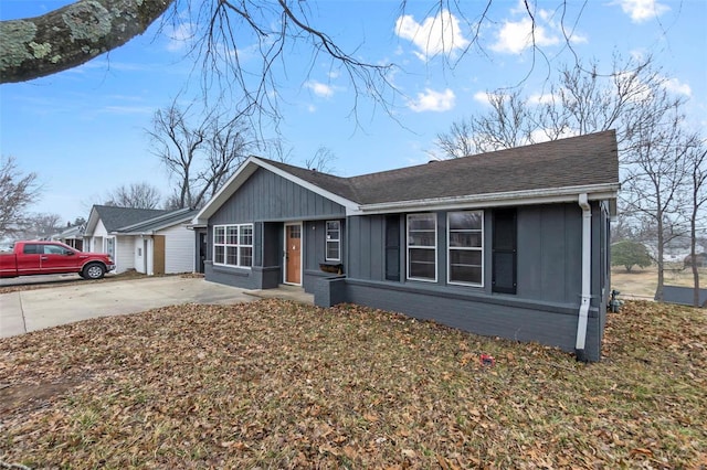 view of ranch-style house