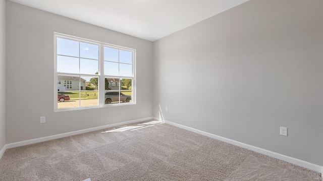 view of carpeted empty room