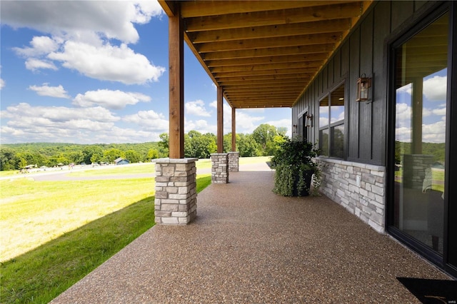 view of patio / terrace featuring a porch