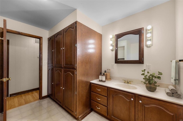 bathroom with vanity