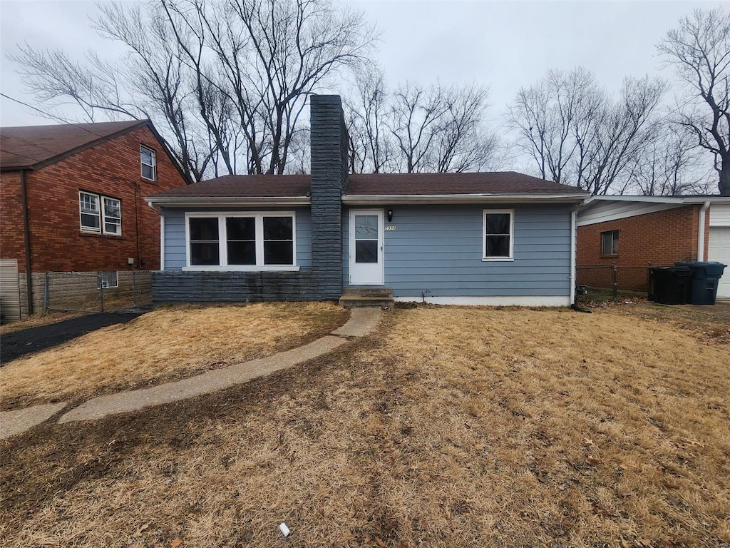 view of rear view of property