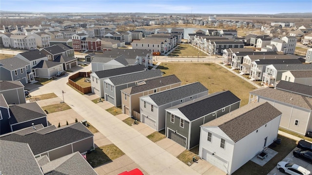 birds eye view of property featuring a residential view