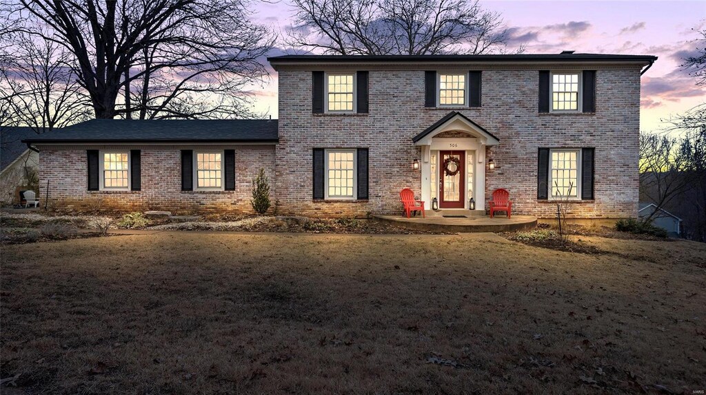 view of colonial home