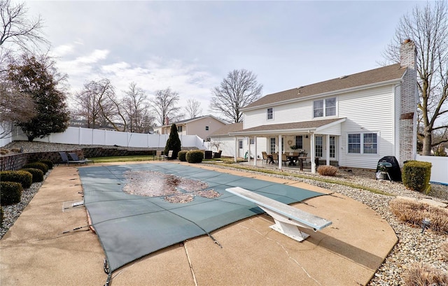 view of pool with a patio