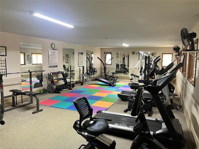 view of exercise room