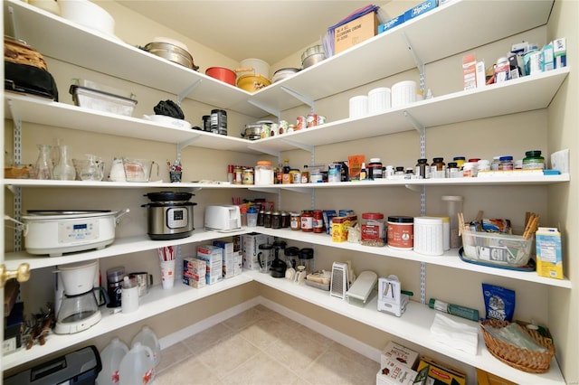 view of pantry