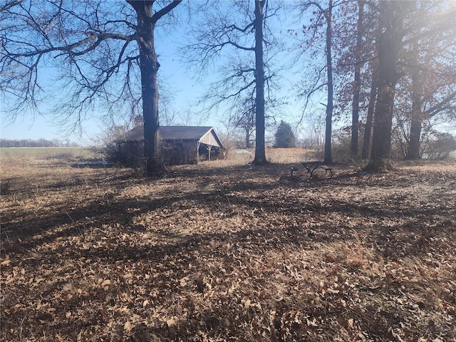 view of yard featuring a rural view