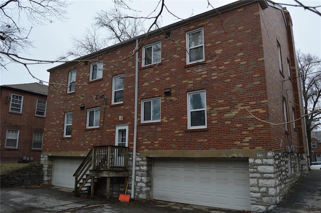 view of property with a garage