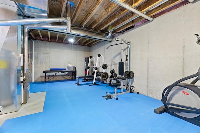 view of workout area