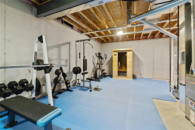 view of exercise room