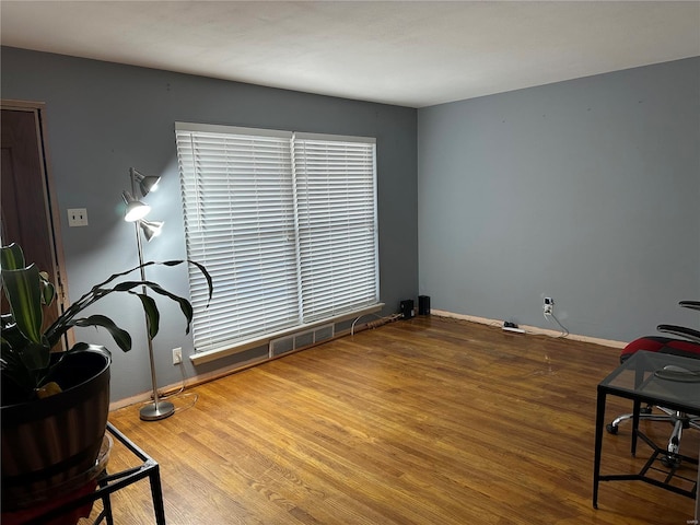 interior space featuring hardwood / wood-style floors