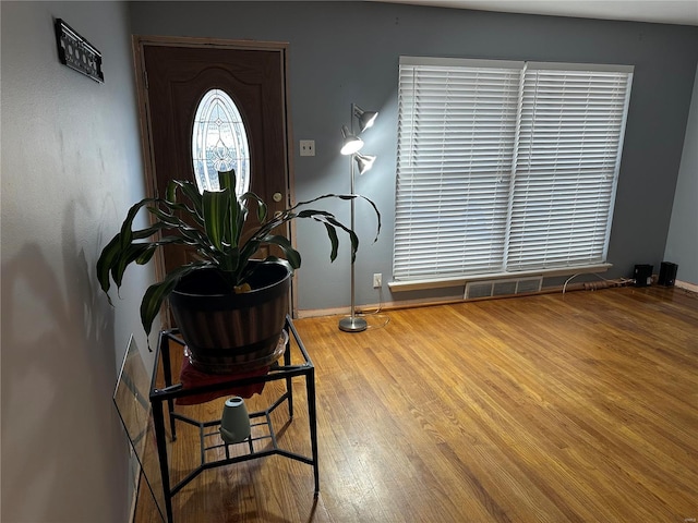 interior space featuring hardwood / wood-style flooring