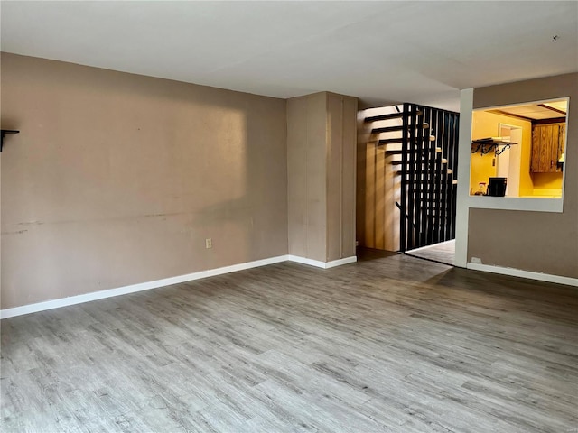 interior space featuring hardwood / wood-style floors