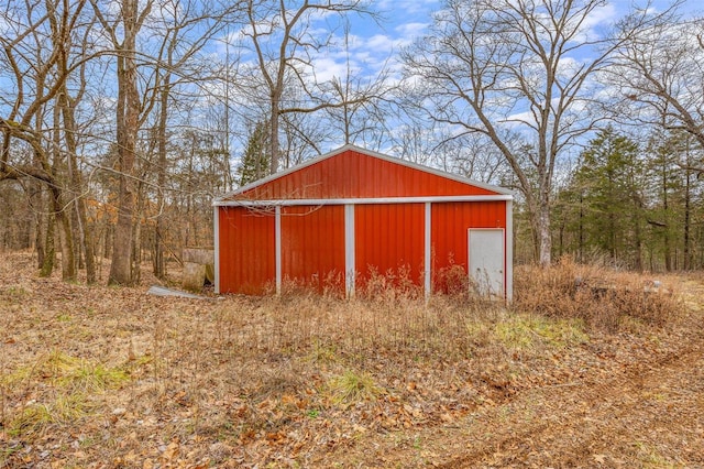 view of outdoor structure