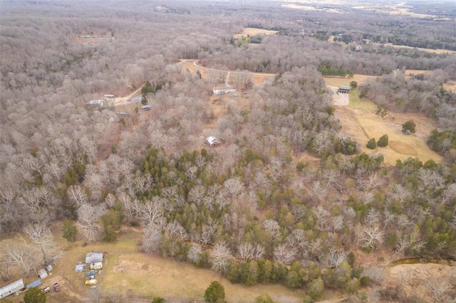 drone / aerial view with a rural view