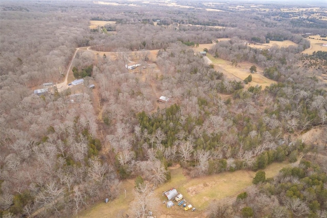 drone / aerial view with a rural view