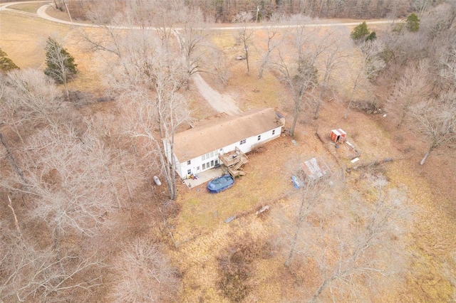 aerial view featuring a rural view