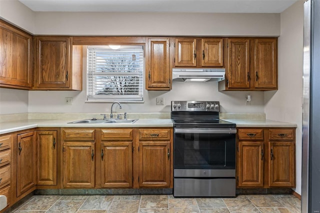 kitchen with stainless steel appliances and sink