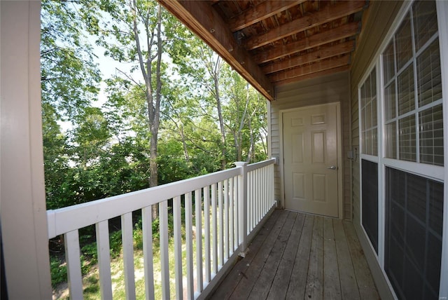 view of balcony