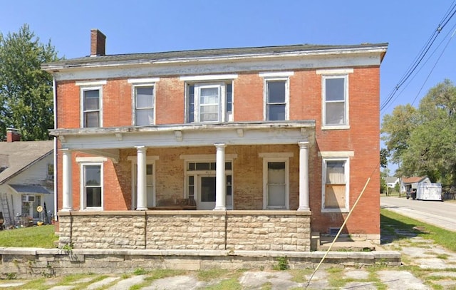 view of front of house with a porch