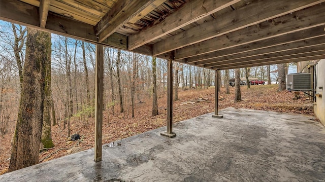 view of patio / terrace featuring central AC