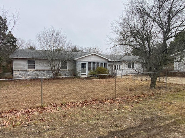 view of ranch-style home