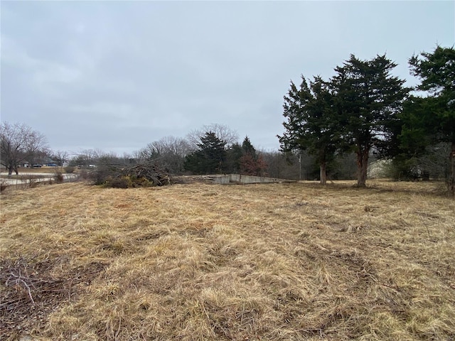 view of yard featuring a rural view