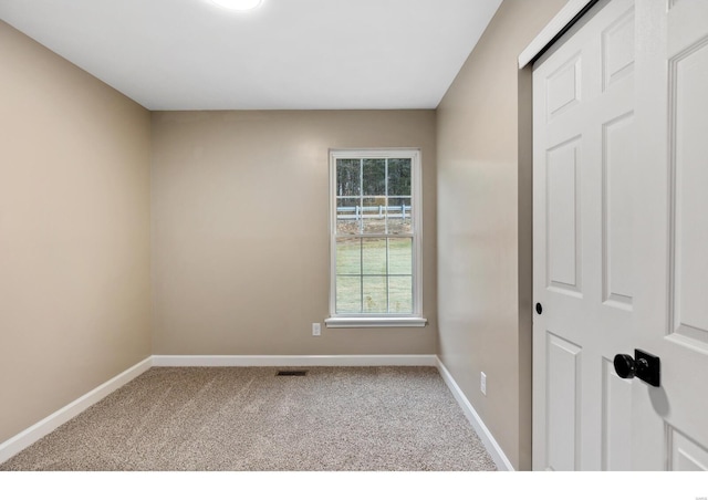 view of carpeted empty room