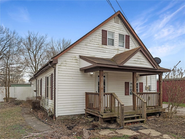 view of bungalow-style house