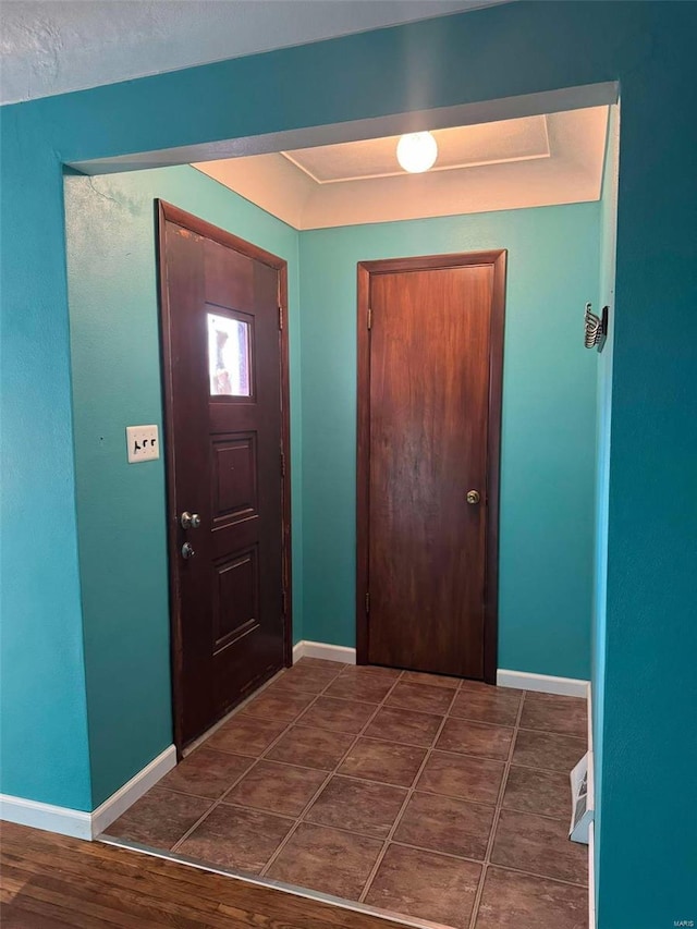 view of tiled entrance foyer