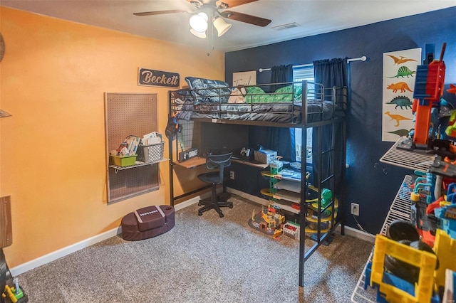 bedroom featuring carpet flooring