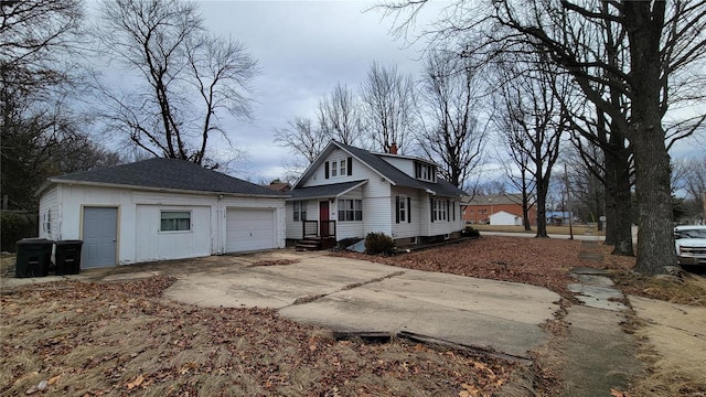 view of home's exterior featuring a garage