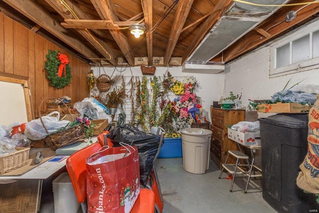 view of storage room