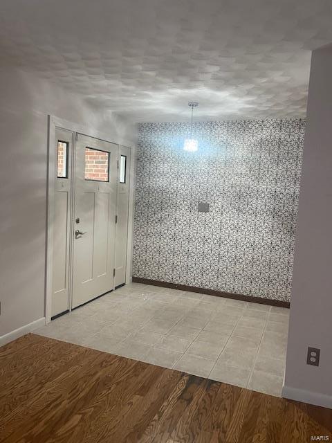 entrance foyer featuring light wood-style floors