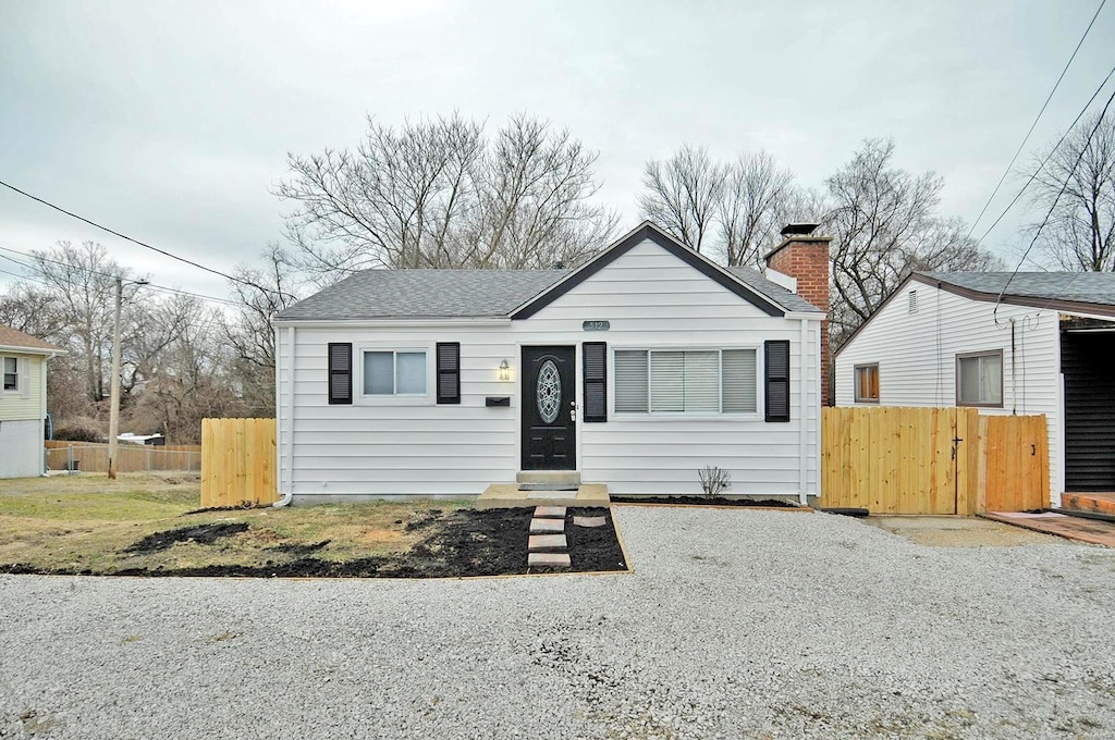 view of bungalow-style house