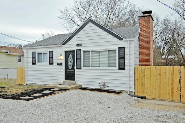 view of bungalow