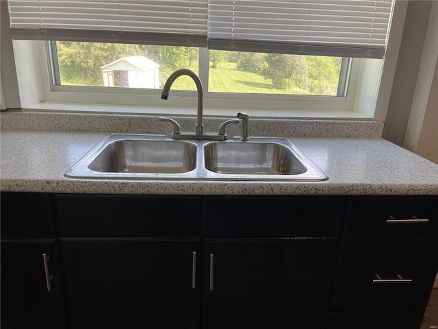 kitchen featuring plenty of natural light and sink