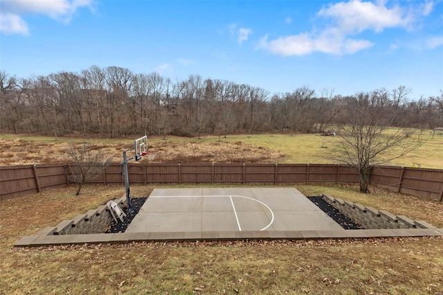 view of sport court