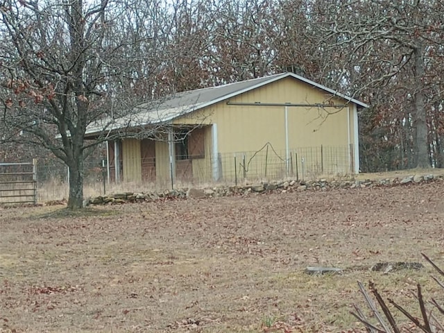 view of outdoor structure