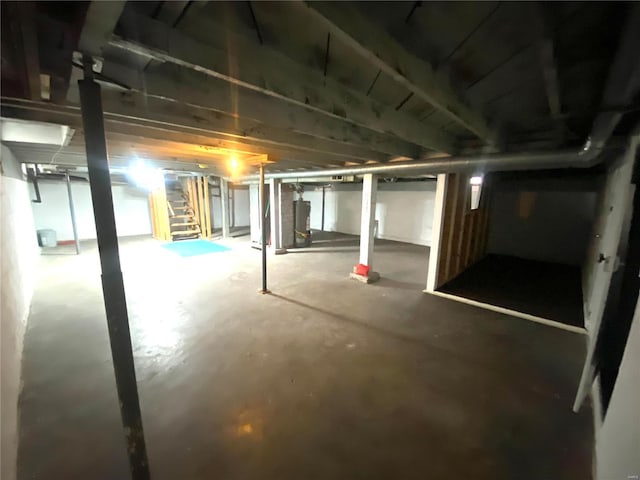 view of basement