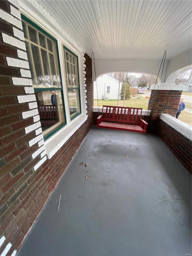 view of patio with covered porch