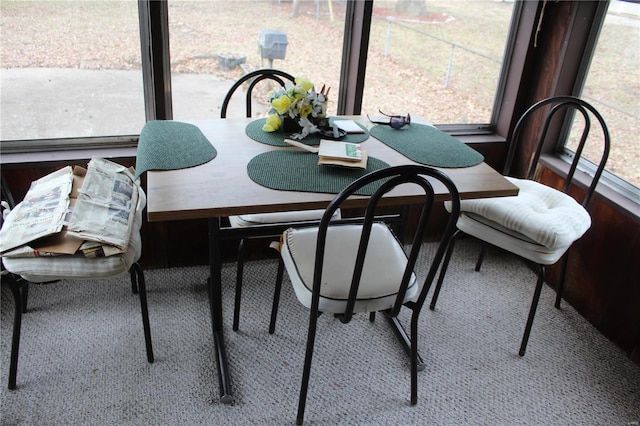 view of dining area