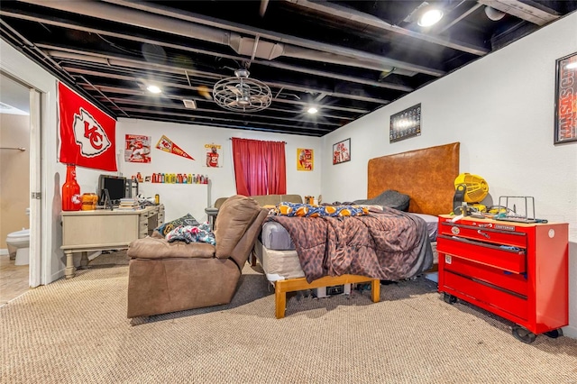 living room with carpet flooring