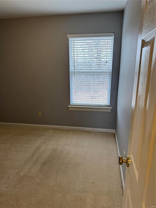 view of carpeted empty room