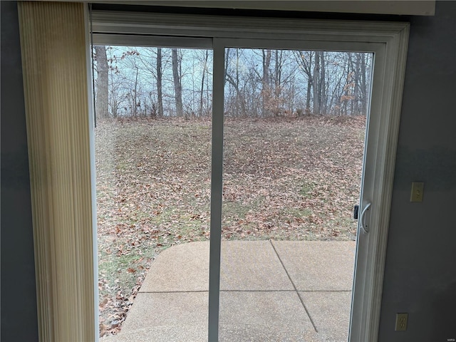 view of doorway to outside