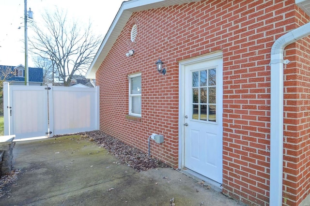 view of property exterior featuring a patio