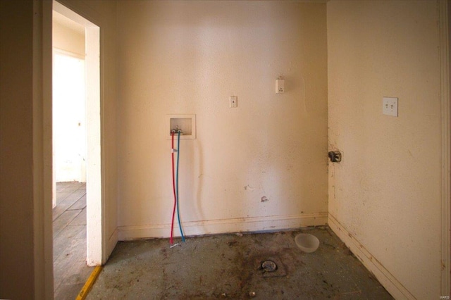 laundry room with hookup for a washing machine